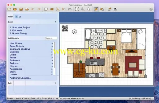 Room Arranger 9.5.4.612 Multilingual MacOS的图片1