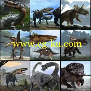 3D Model – C4D Dinosaurs with Rig的图片1