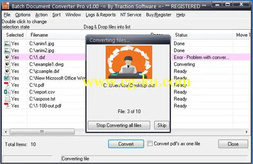 Batch Document Converter Pro 1.12 x86/x64的图片1