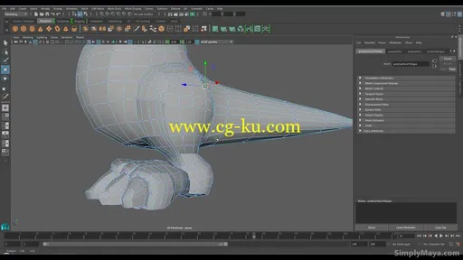SimplyMaya – Burt The Cartoon Dinosaur Vol 1 – Modeling的图片2