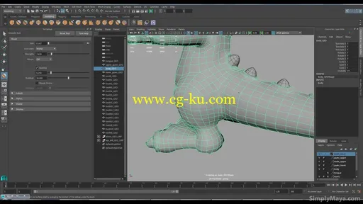 SimplyMaya – Burt The Cartoon Dinosaur Vol 1 – Modeling的图片3
