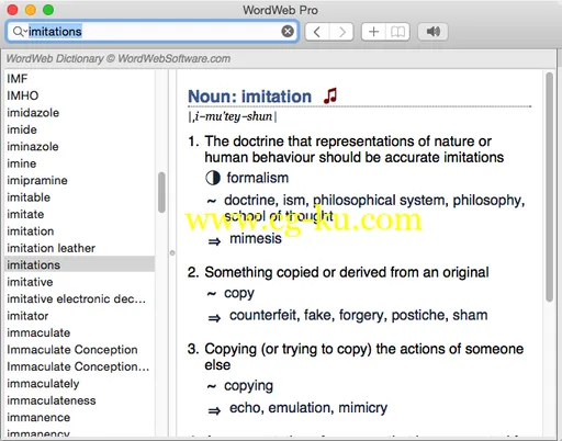 WordWeb Pro 3.5 Multilingual MacOSX的图片1