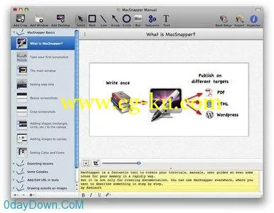 MacSnapper 1.2 MacOsX 修改图片制作PDF教程的优秀软件的图片1