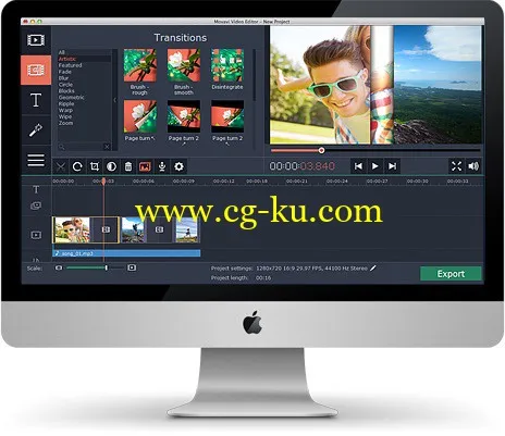 Movavi Video Editor 4.0 Multilingual MacOSX的图片1