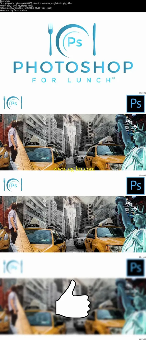 Photoshop for Lunch™ – Make a Photo Collage for Social Media – Masks, Selections & Patterns的图片1