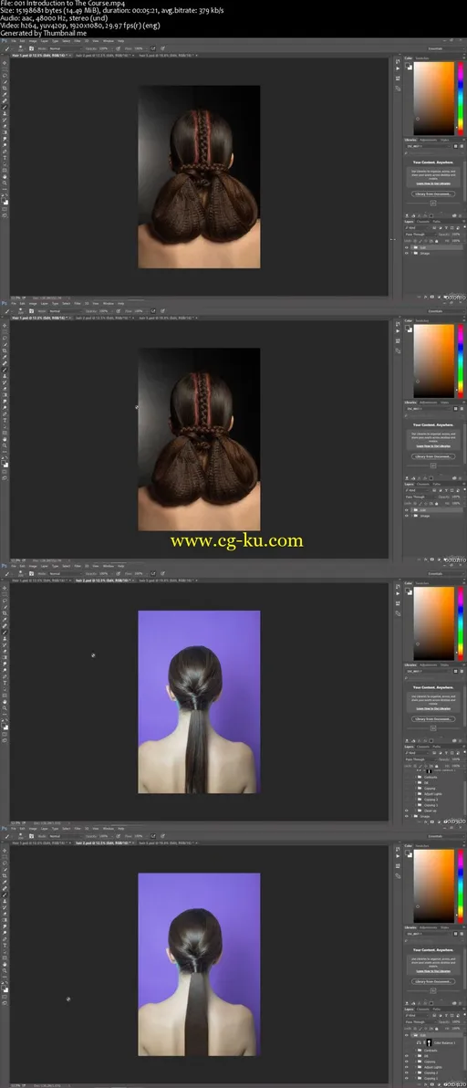 Photoshop CC: High End Hair Retouching in Photoshop的图片2