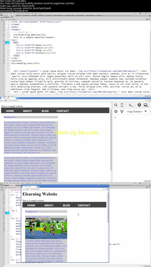 CSS styling of HTML code的图片1