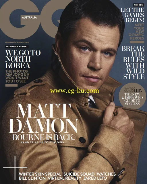 GQ Australia – August 2016-P2P的图片1