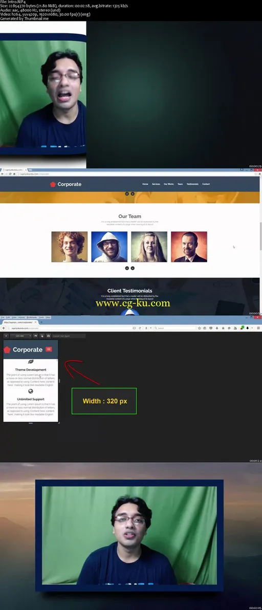 Learn PSD to Responsive Parallax HTML/CSS Web Design的图片2