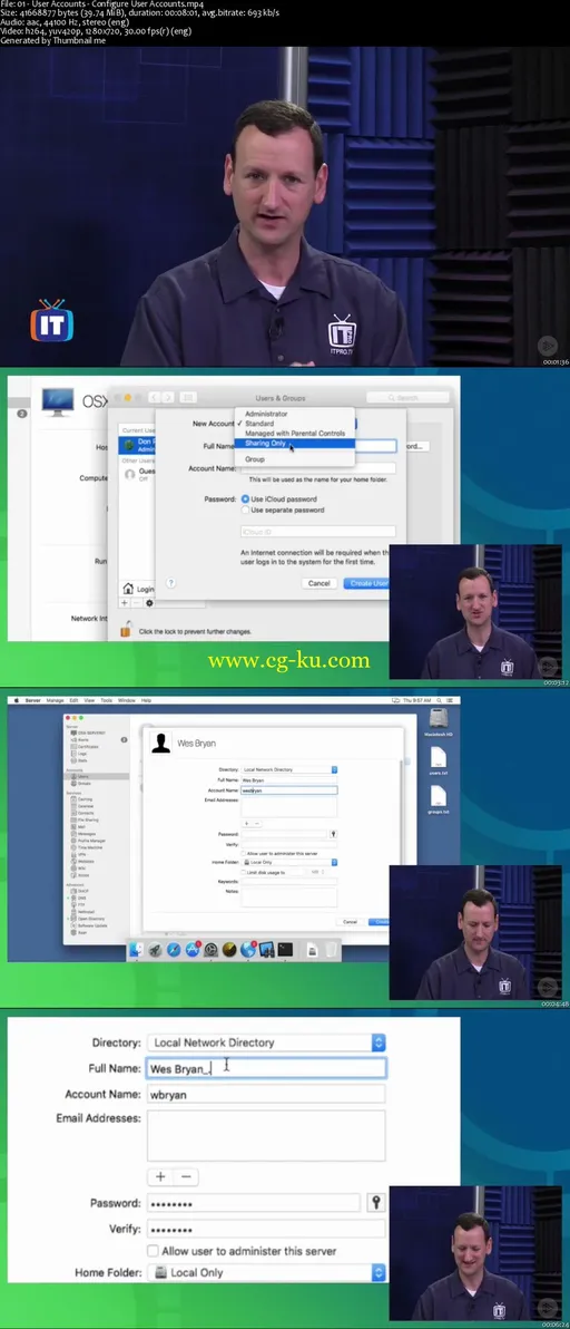 Apple Certified Technical Coordinator 10.11: Configuring Accounts (2016)的图片2