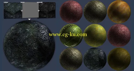 3D Total: Textures V11:R2 – Alien Organic的图片4