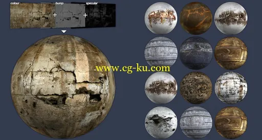 3D Total: Textures V19 – Destroyed & Damaged 毁坏及受损效果题材的材质库的图片2