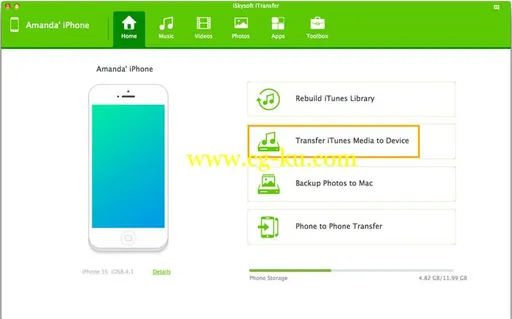 iSkysoft iTransfer 4.3.0 MacOSX的图片1