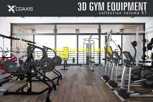 CGAxis Models Volume 57 – Gym Equipment的图片1