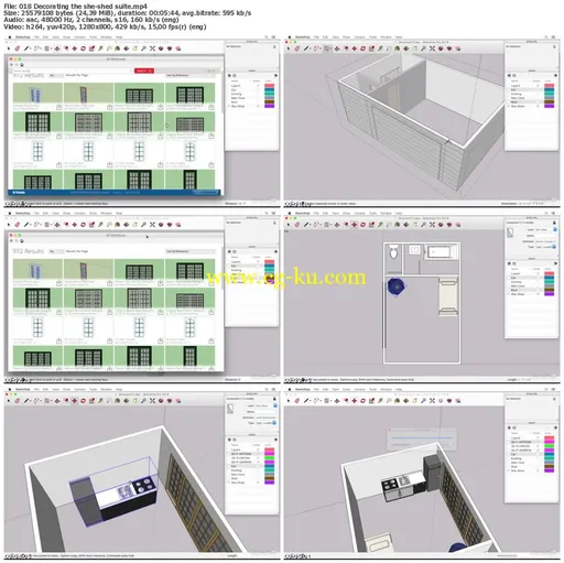 Lynda – SketchUp: The Ultimate Man-Cave or She-Shed Design的图片2