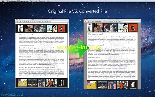 PDF to Image PDF Converter 3.0.0  MacOSX PDF转换成图片的图片1
