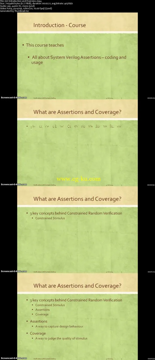 Learn SystemVerilog Assertions and Coverage Coding in-depth的图片2