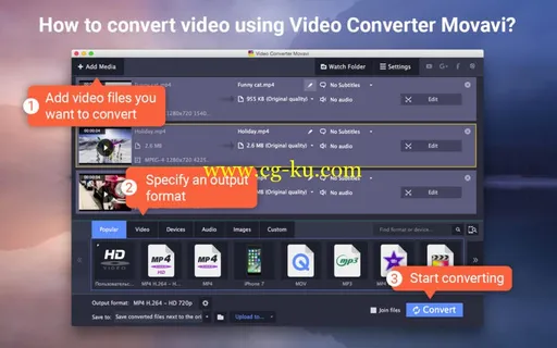 Movavi Video Converter 7.0 MacOSX的图片1