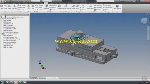 2D CNC Milling at Its Best in Autodesk Inventor HSM (2016)的图片1