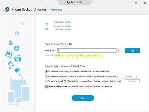 Tenorshare iPhone Backup Unlocker Profesional 4.1.0.0的图片1