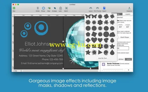 Blue Penguin Business Card Designer 2.60 MacOSX的图片1