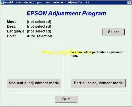 Epson Adjustment Program 1.0.7的图片1