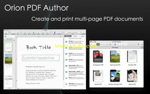 Orion PDF Author 2.96.1 MacOSX的图片1