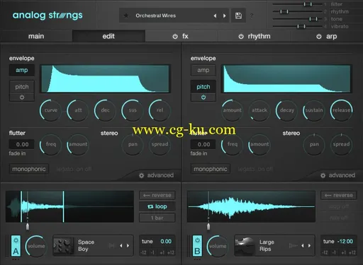 Output Sounds Analog Strings KONTAKT的图片1