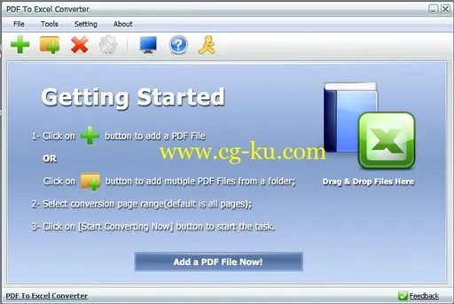 PDF To Excel Converter 4.8 + Portable的图片1