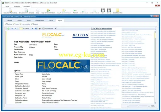Kelton Engineering FLOCALC.net 1.7.2的图片2