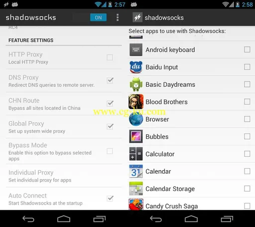 Shadowsocks 2.0.4 Android的图片2