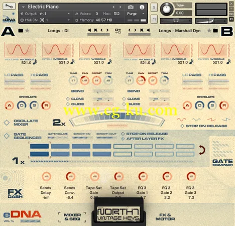 Spitfire Audio North 7 Vintage Keys KONTAKT的图片1