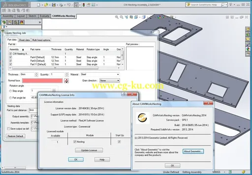 CAMWorks Nesting 2014 SP0.1的图片3