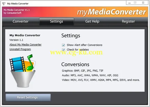 ConsumerSoft My Media Converter 1.1.0.0 + Portable的图片1