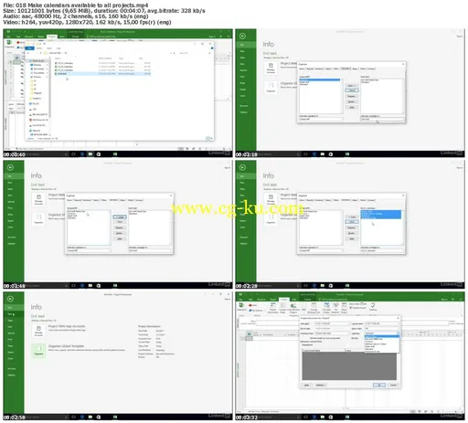 Lynda – Modeling Work Schedules with Calendars in Microsoft Project的图片2