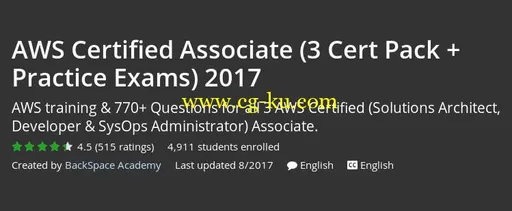 AWS Certified Associate (3 Cert Pack + Practice Exams) 2017的图片2