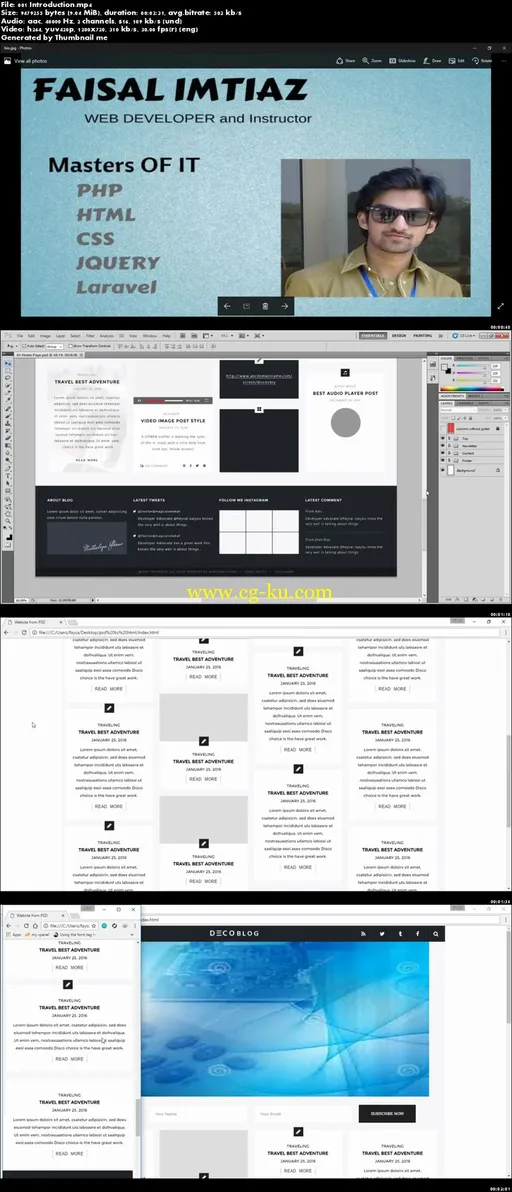 Learn how to convert PSD to HTML and CSS responsive的图片2