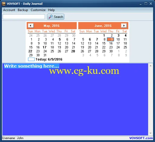 VovSoft Daily Journal 4.3 + Portable的图片1