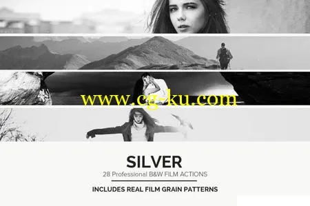 28 Real Black & White Film Emulations LUTs MacOSX的图片1
