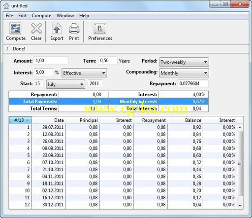 Maxprog Loan Calc 2.8.7 x64 Multilingual的图片1