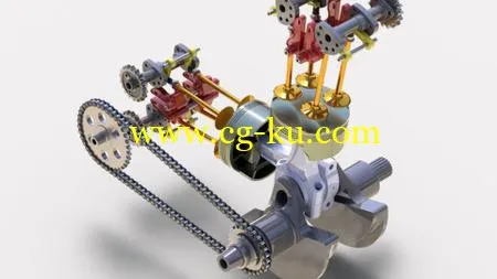 Modeling a Motorcycle Engine with SOLIDWORKS的图片1