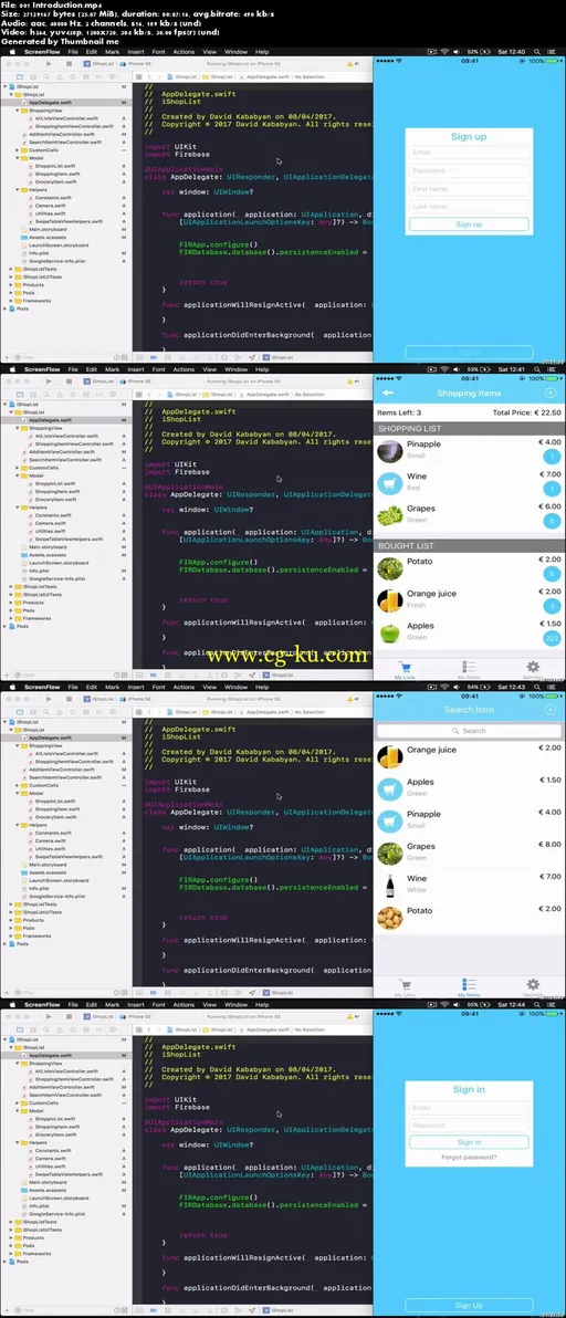 iOS App Grocery List (Swift 3.1, iOS10.3) from 0 to AppStore的图片2