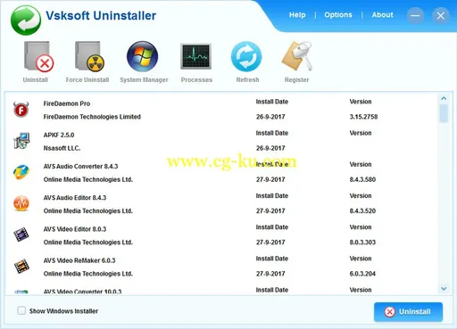 Vsksoft Uninstaller 6.3.5.0的图片1
