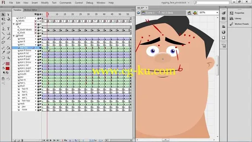 Rigging a Face in Flash Professional的图片1