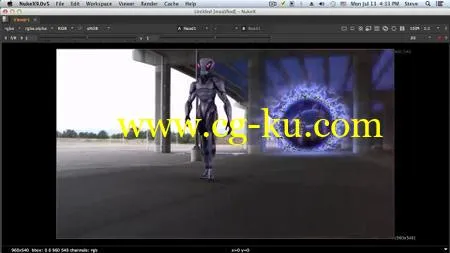 Compositing an Alien Portal in NUKE的图片1