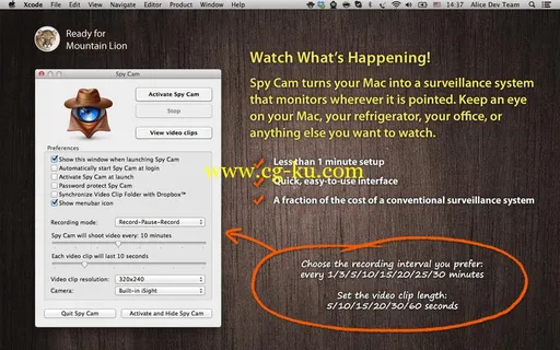 Spy Cam 3.2 Multilingual MacOSX的图片1