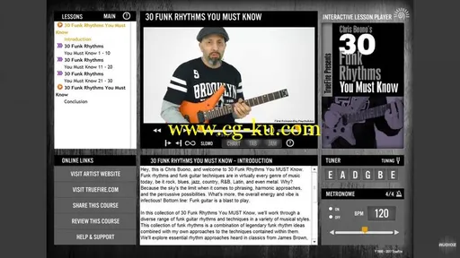 Truefire – Chris Buono’s 30 Funk Rhythms You Must Know (2017)的图片3