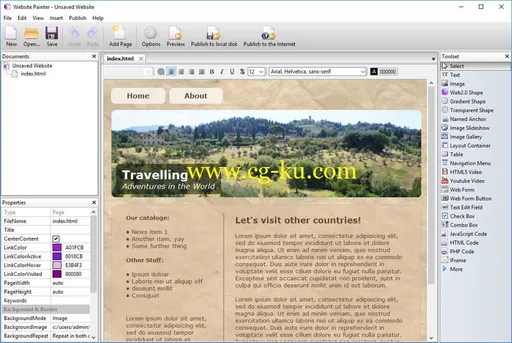 Ambiera WebsitePainter 3.4 Multilingual的图片1