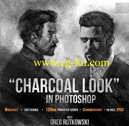 Gumroad – Charcoal Look in photoshop by Greg Rutkowski的图片1