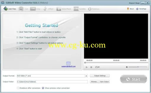 GiliSoft Video Converter 8.0.1 多功能视频转换器的图片1